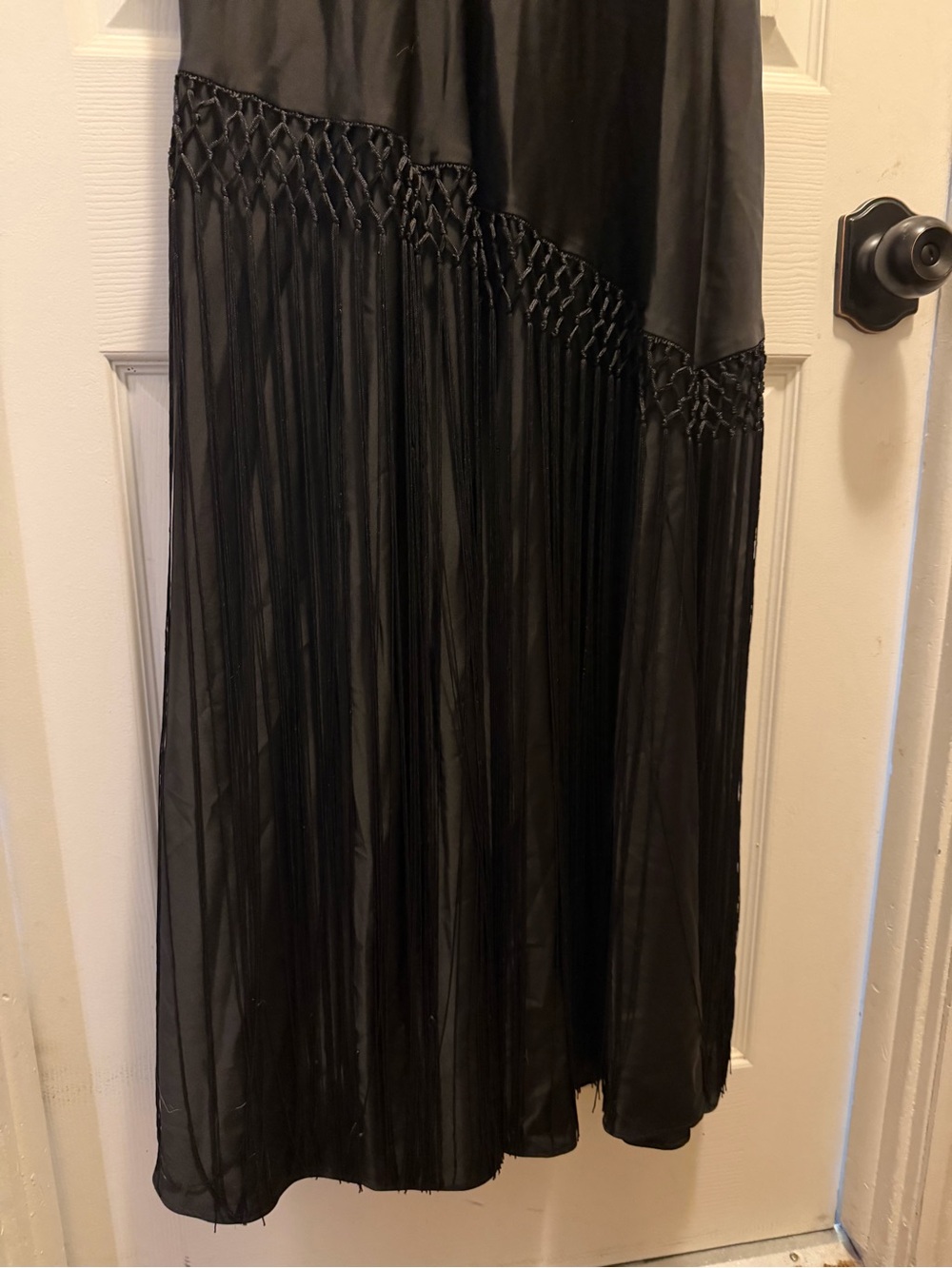 Donna Karan High Neck Fringe Gown - Picture 10 of 13